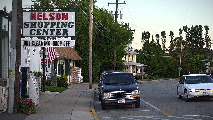 The former Nelson's Shopping Center in Bailey's Harbor, Wisconsin. Door County Shore Report file photo by Dan Plutchak