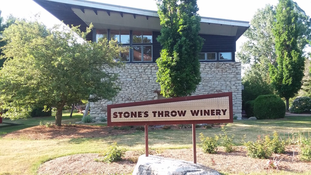 Stone's Throw Winery, Door County, Wisconsin. Door County Shore Report photo.